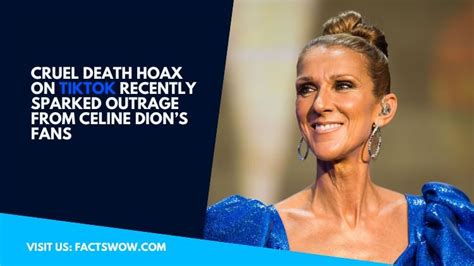 Celine Dion Death Hoax 